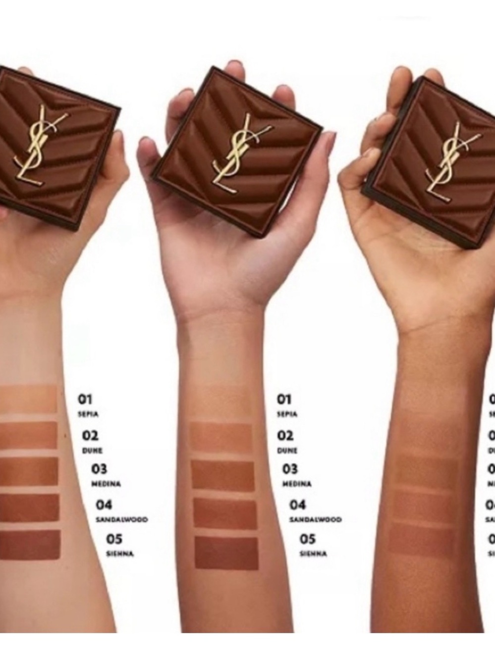 YSL Bronzer All Hours Hyper Bronze Powder Color 01 = Light Sepia *Brand New - Picture 14 of 14